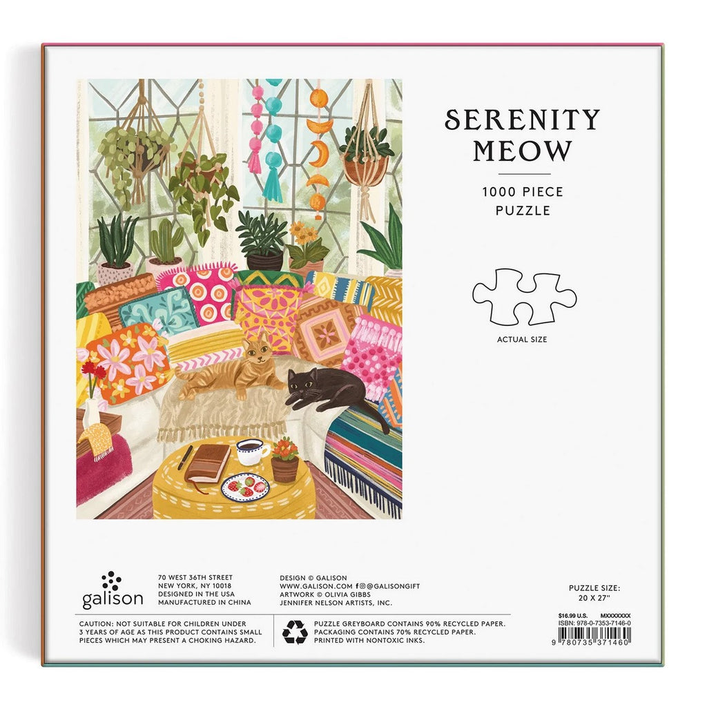 Serenity Meow 1000 PC Puzzle (Square Box)