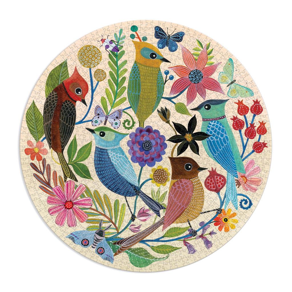 Round Puzzle - Circle of Avian Friends 1000 Piece