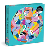 Round Puzzle - Mina Hamada Luna de Flor 1000 Piece Round Puzzle