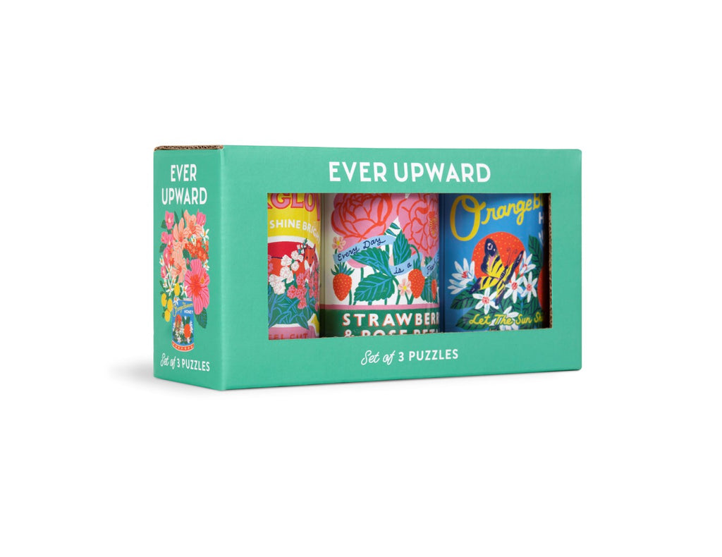 Ever Upward Set of 3 Puzzles in Tins