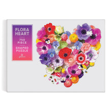 Load image into Gallery viewer, Flora Heart 750 Piece Shaped Puzzle