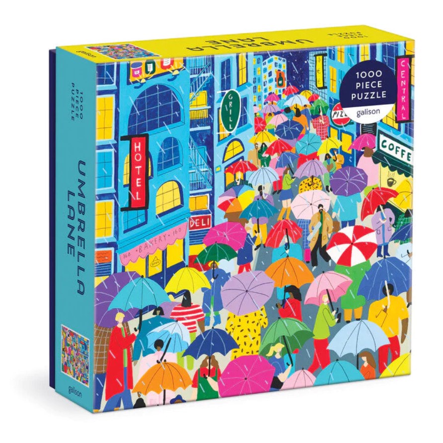 Umbrella Lane 1000 PC Puzzle (Square Box)