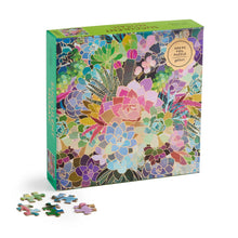 Load image into Gallery viewer, Succulent Mosaic 500 Piece Foil Puzzle