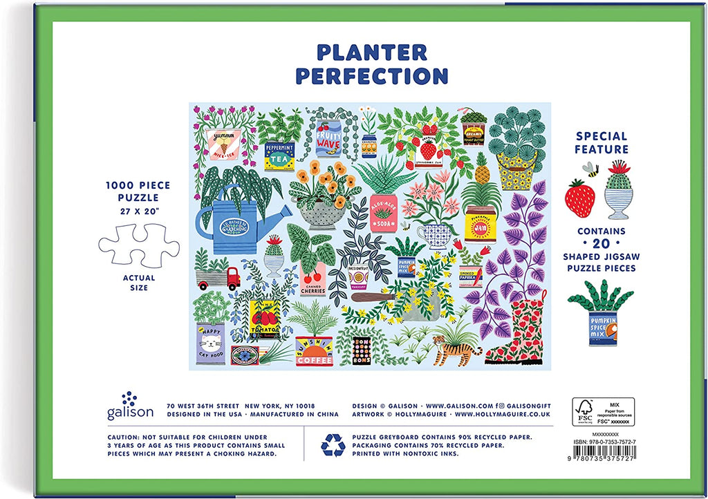 Planter Perfection 1000 PC Puzzle with Shaped Pieces