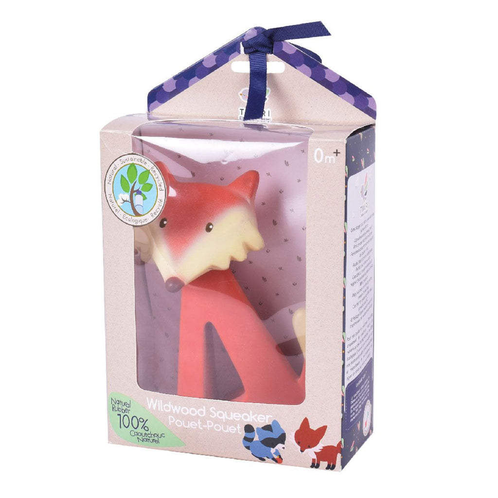 FOX RUBBER RATTLE IN BOX