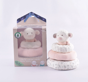 LILA LAMB STACKER PINK 17CM