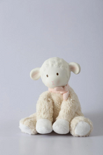Load image into Gallery viewer, LILA LAMB WITH RUBBER HEAD - PINK BOW 14CM