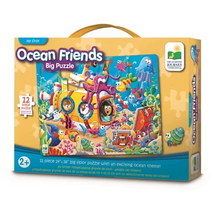 Load image into Gallery viewer, MY FIRST BIG FLOOR PUZZLE-OCEAN FRIENDS
