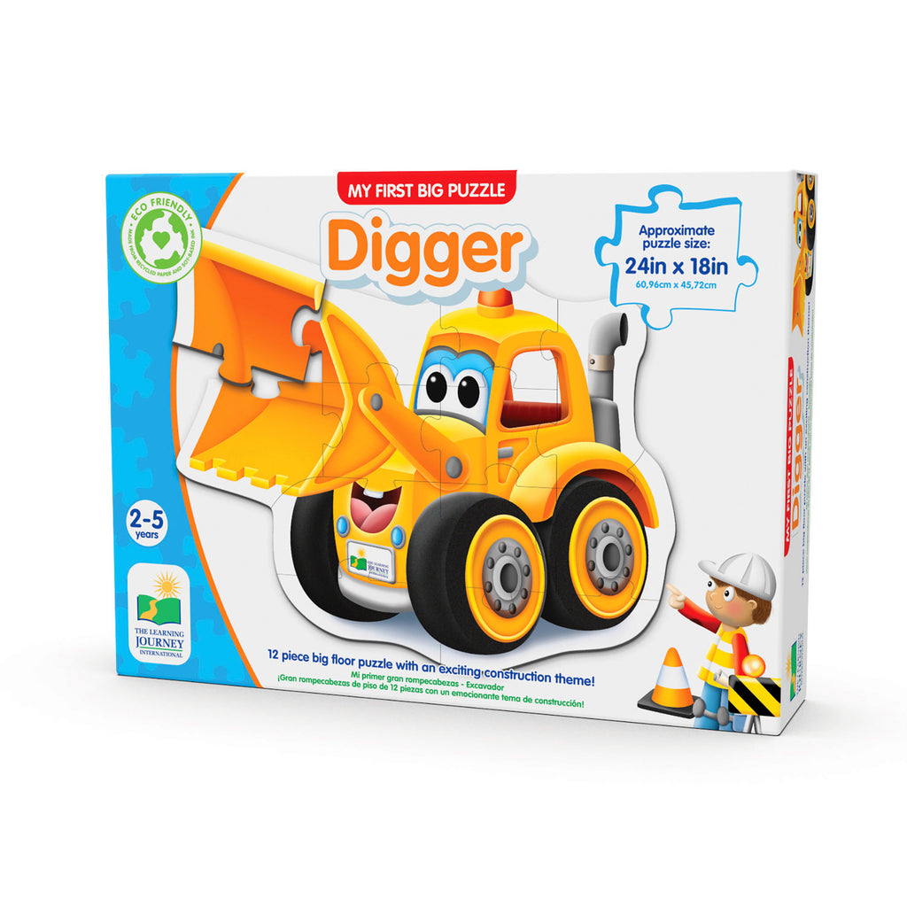 MY FIRST BIG FLOOR PUZZLE-VEHICLE-DIGGER