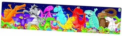 LONG & TALL PUZZLES-COLOUR DANCING DINOS