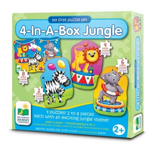 Load image into Gallery viewer, STEP UPS! 4 IN A BOX PUZZLES JUNGLE