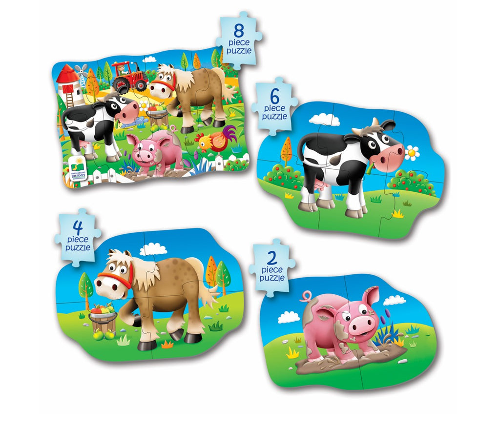 My First Puzzle Sets, 4-in-a-box Puzzles-Farm