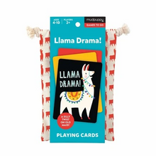 Load image into Gallery viewer, LLAMA DRAMA PLAYING CARDS TO GO