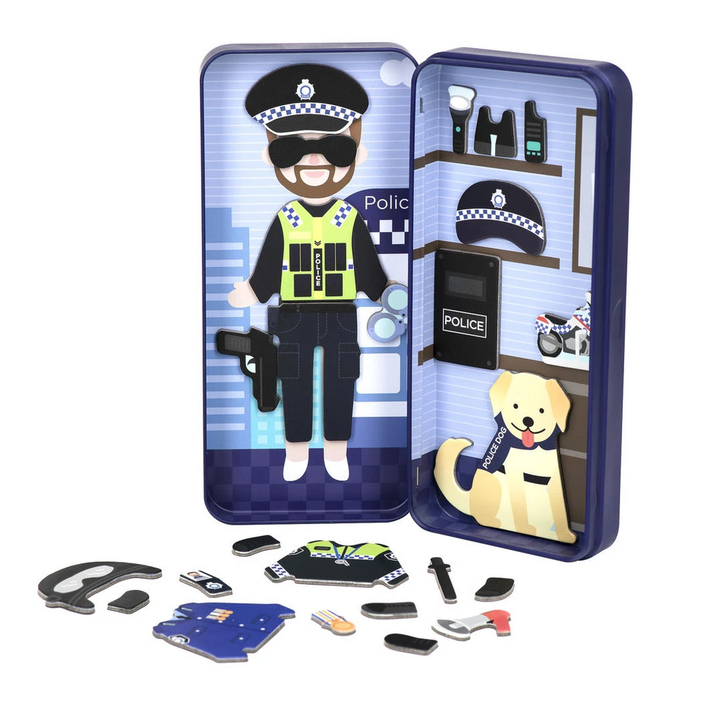MAGNETIC PUZZLE BOX-POLICE OFFICER