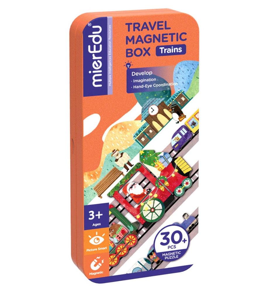 Travel Magnetic Puzzle Box - TRAINS
