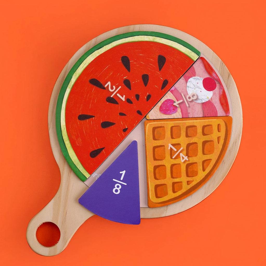 Mi Maths Brain - Yummy Food Fraction Board (Magnetic)