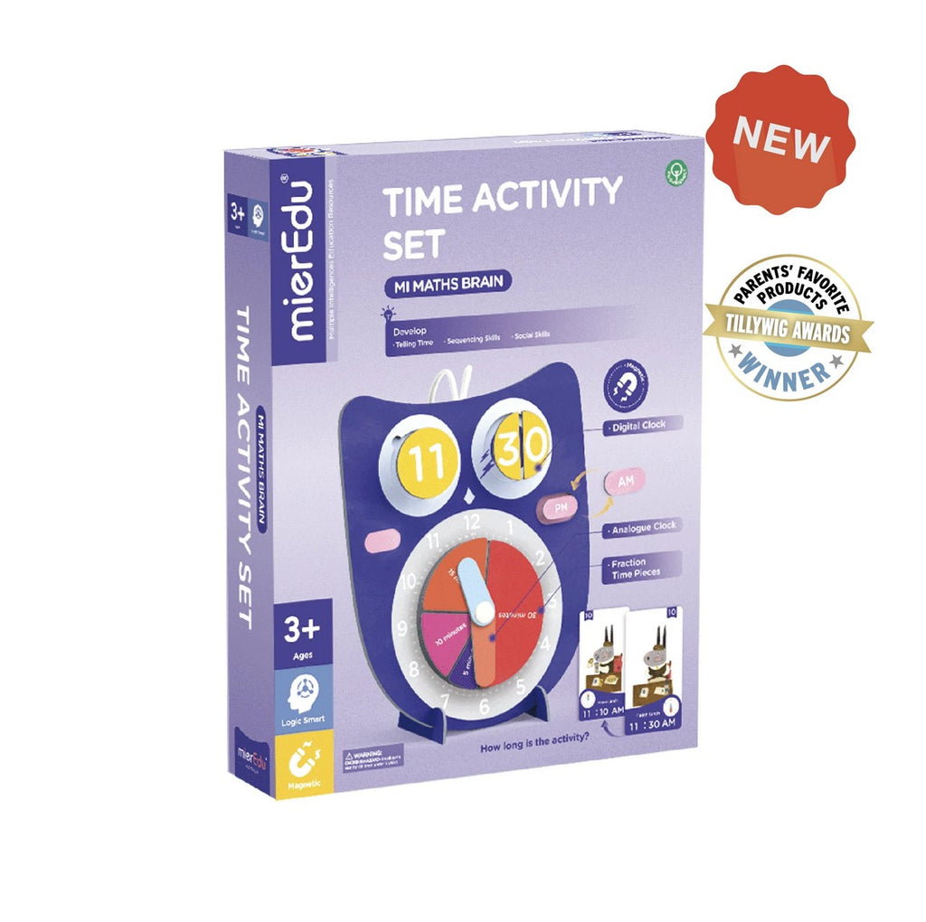 Mi Maths Brain - Time Activity Set, Analog and Digital (Magnetic)