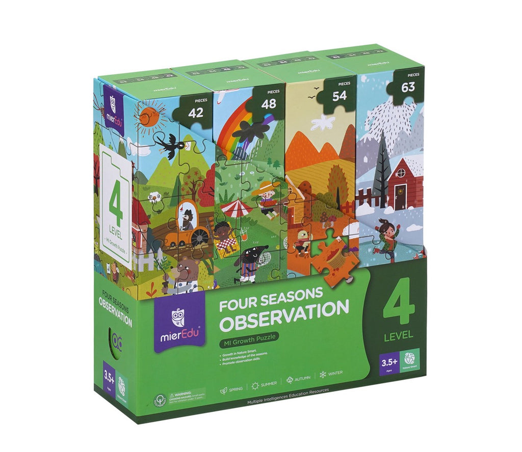 Growth Puzzle Level 4-Four Seasons Observation, 3yrs +