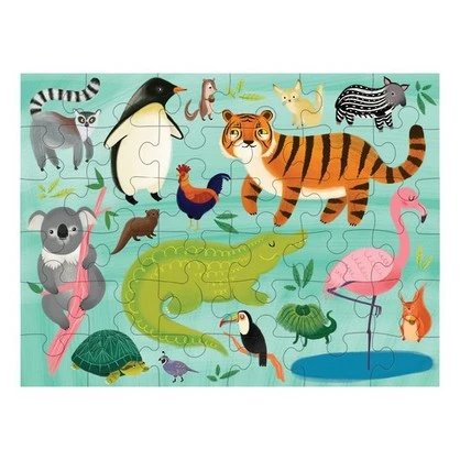 ANIMALS OF THE WORLD PUZZLE TO GO  36PC