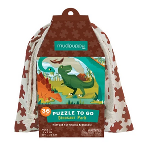 DINOSAUR PARK PUZZLE TO GO 36PC