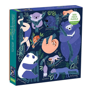 TREE-DWELLING SLOWPOKES 500 PIECE FAMILY PUZZLE