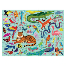 Load image into Gallery viewer, ANIMAL KINGDOM DOUBLE-SIDED PUZZLE