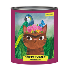 Load image into Gallery viewer, ARTSY CATS, 100PC TIN-FRIDA CATIO PUZZLE