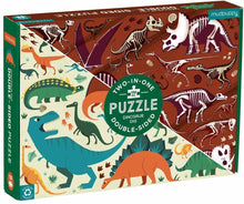 Load image into Gallery viewer, DINOSAUR DIG 100PC DOUBLE SIDED PUZZLE