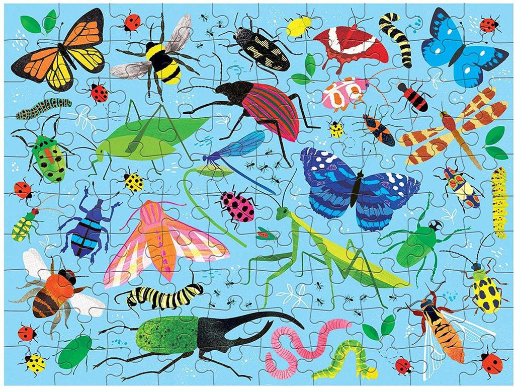 BUGS & BIRDS 100PC DOUBLE SIDED PUZZLE