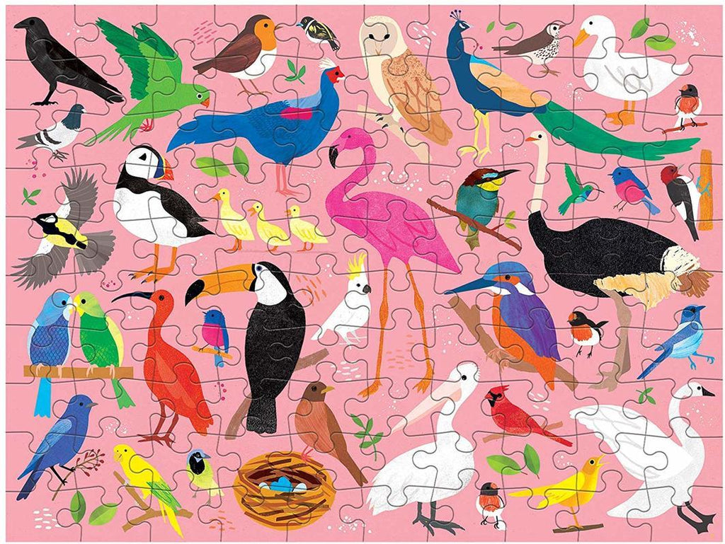 BUGS & BIRDS 100PC DOUBLE SIDED PUZZLE