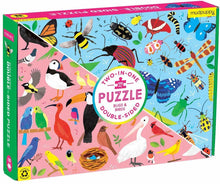 Load image into Gallery viewer, BUGS &amp; BIRDS 100PC DOUBLE SIDED PUZZLE