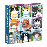 BOOKISH CATS 500 PIECE FAMILY PUZZLE