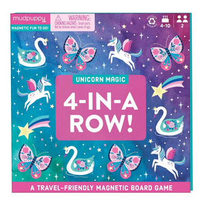 Unicorn Magic 4-in-a-Row Magnetic Board Game