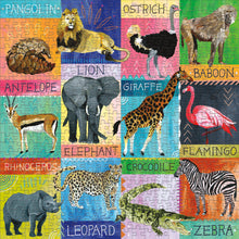 Load image into Gallery viewer, PAINTED SAFARI 500 PIECE FAMILY PUZZLE