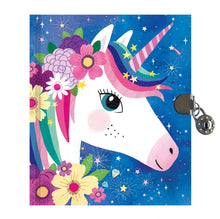 Load image into Gallery viewer, Unicorn Locked Diary