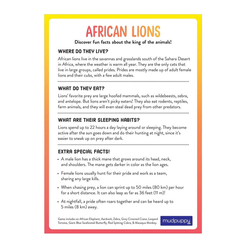 Lion's Safari Search Cooperative Game