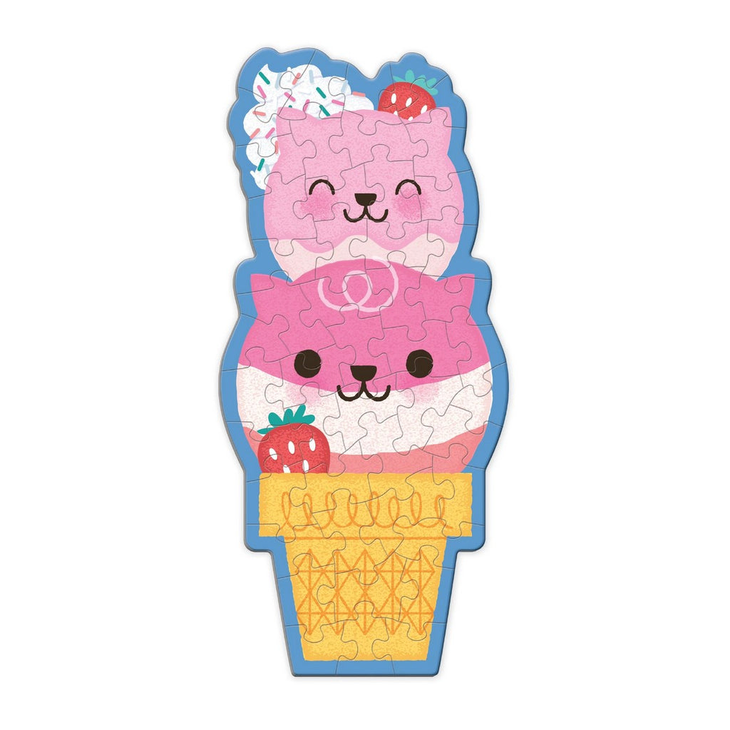 Scratch & Sniff – Strawberry Cat Cone Shaped 48 Piece Mini Puzzle