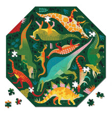 Load image into Gallery viewer, Octagon Shaped Puzzle: Dinosaurs to Scale