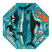Load image into Gallery viewer, Octagon Shaped Puzzle: Ocean Life to Scale