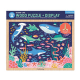 Ocean Life 100 Piece Wood Puzzle + Display