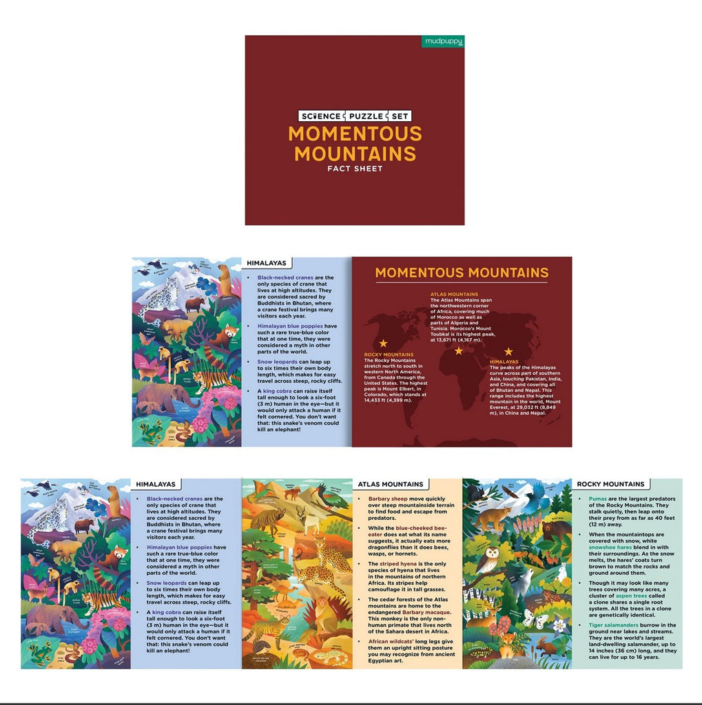 Momentous Mountains Science Puzzle Set