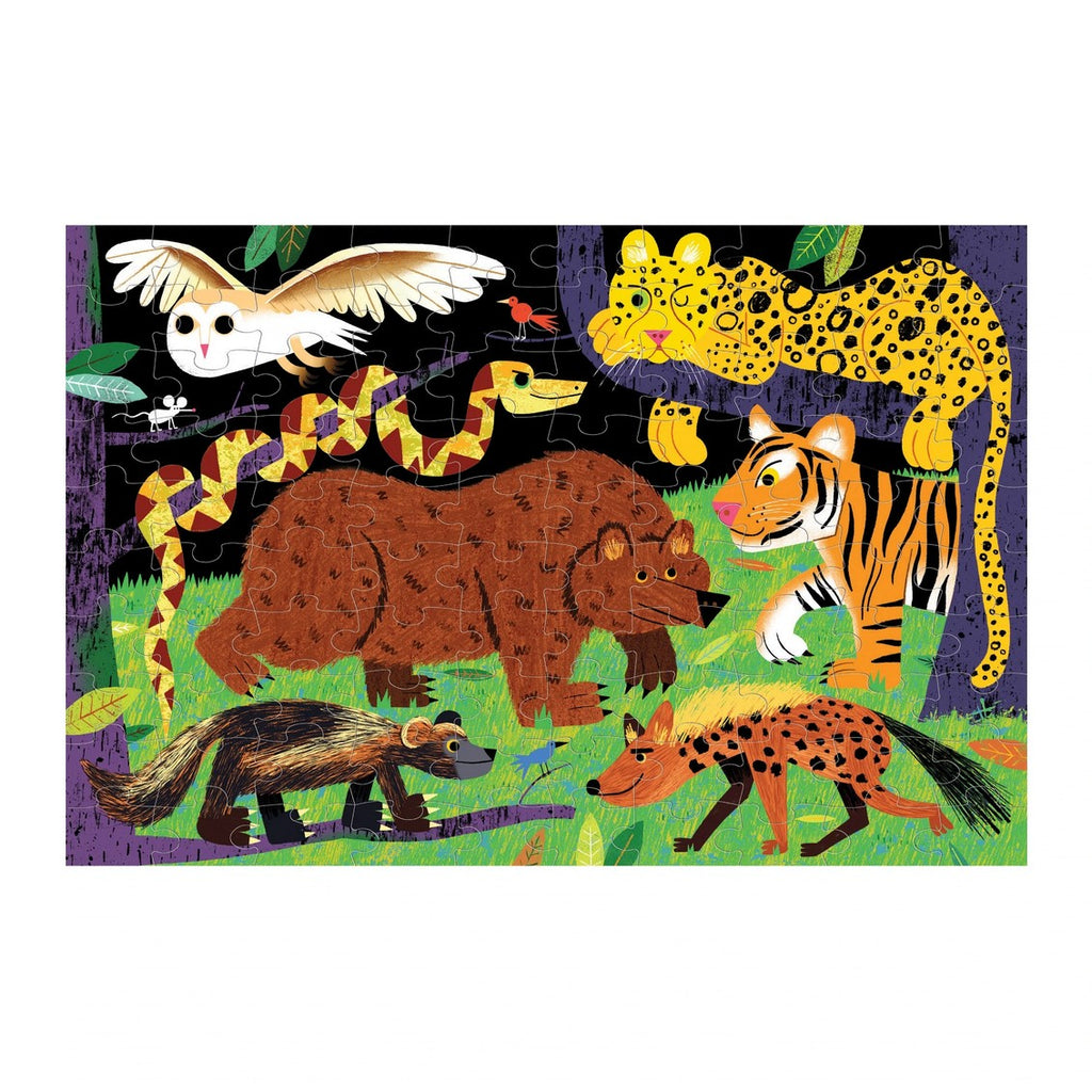 Land Predators 100 Piece Glow in the Dark Puzzle