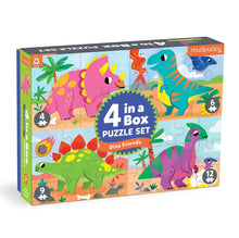 Load image into Gallery viewer, 4-in-a-Box Puzzle Sets, Dino Friends