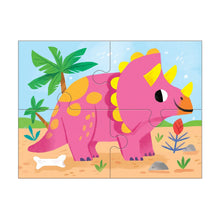 Load image into Gallery viewer, 4-in-a-Box Puzzle Sets, Dino Friends