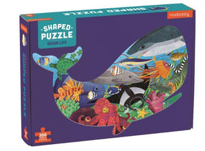 OCEAN LIFE 300 PIECE SHAPED SCENE PUZZLE
