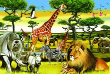 Load image into Gallery viewer, AFRICAN PLAINS, 36PC FLOOR PUZZLE