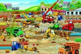 CONSTRUCTION ZONE  36PC  FLOOR PUZZLE