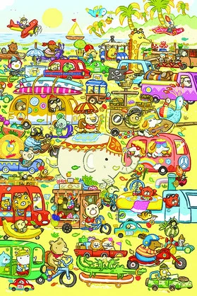 TRAFFIC JAM  60PC PUZZLE