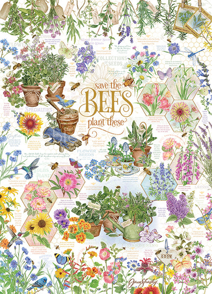 Save the Bees, 1000pc Puzzle, Compact