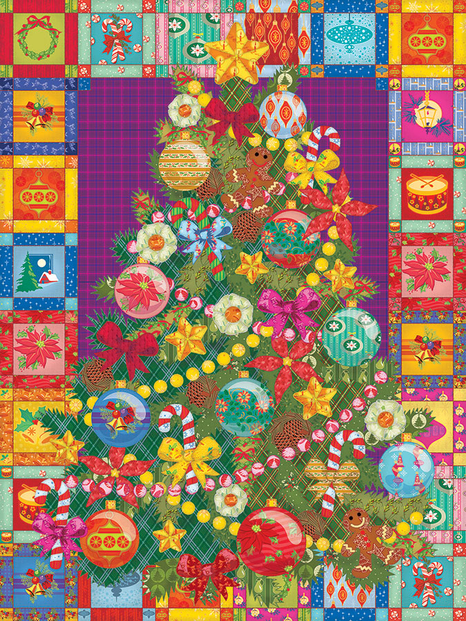 Christmas Tree Quilt, 275pcs, Easy Handling